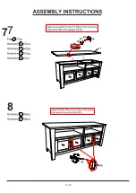 Preview for 9 page of Furniture of America Alma CM5903-TV-60 Assembly Instructions Manual