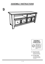 Preview for 10 page of Furniture of America Alma CM5903-TV-60 Assembly Instructions Manual