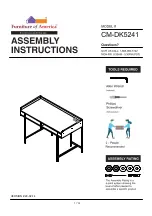 Furniture of America Alvin CM-DK5241 Assembly Instructions Manual preview