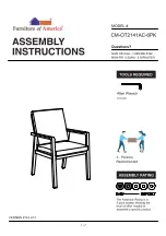 Furniture of America Alycia CMO-T2141AC-6PK Assembly Instructions Manual preview