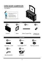 Предварительный просмотр 5 страницы Furniture of America Alyson CM7962D&M Assembly Instructions Manual