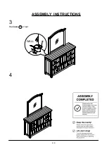 Предварительный просмотр 8 страницы Furniture of America Alyson CM7962D&M Assembly Instructions Manual