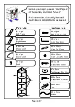 Preview for 4 page of Furniture of America Alyssa CMAC804A Assembly Instructions Manual