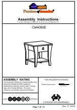 Furniture of America Amity CM4085E Assembly Instructions Manual preview