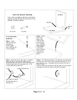 Preview for 3 page of Furniture of America Amity CM4085E Assembly Instructions Manual