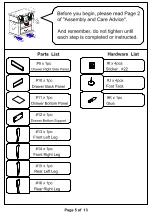 Preview for 5 page of Furniture of America Amity CM4085E Assembly Instructions Manual