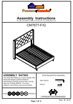 Furniture of America Anabelle CM7677-F Assembly Instructions Manual preview