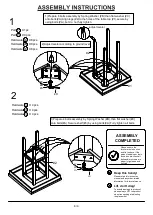 Preview for 6 page of Furniture of America Ann CM3752PT-5PK Assembly Instructions Manual