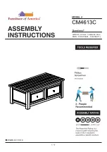 Preview for 1 page of Furniture of America Annabel CM4613C Assembly Instructions Manual