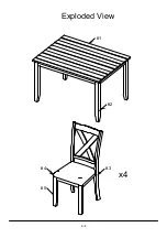 Preview for 6 page of Furniture of America Anya CM3476T-5PK Assembly Instructions Manual