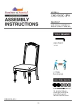 Furniture of America Arcadia CM3150SC-2PK Assembly Instructions Manual preview