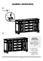 Preview for 7 page of Furniture of America Arcadia CM3150SV Assembly Instructions Manual