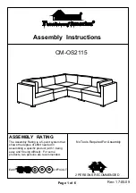 Preview for 1 page of Furniture of America Aria CM-OS2115 Assembly Instructions Manual