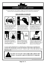 Preview for 2 page of Furniture of America Aria CM-OS2115 Assembly Instructions Manual