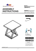 Preview for 1 page of Furniture of America Arkley CM4641E Assembly Instructions Manual