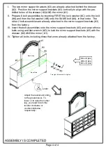 Preview for 4 page of Furniture of America Arthur CM7587D Assembly Instructions