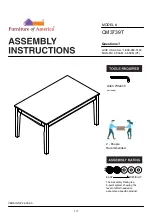 Furniture of America Astilbe CM3739T Assembly Instructions Manual preview