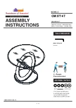 Preview for 1 page of Furniture of America Atenna I CM3774T Assembly Instructions Manual