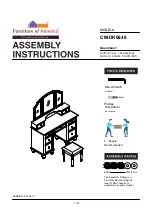 Furniture of America Athy CM-DK6848 Assembly Instructions Manual preview