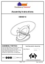 Preview for 1 page of Furniture of America Atwood CM4401C Assembly Instructions Manual