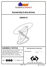 Preview for 1 page of Furniture of America Atwood CM4401S Assembly Instructions Manual