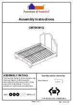 Preview for 1 page of Furniture of America Aubonne CM7948F Assembly Instructions Manual