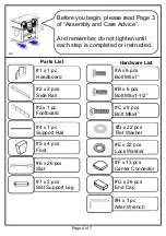 Preview for 4 page of Furniture of America Aubonne CM7948F Assembly Instructions Manual