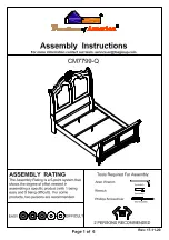 Furniture of America Audrey CM7729-Q Assembly Instructions Manual preview