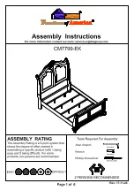 Preview for 13 page of Furniture of America Audrey CM7729-Q Assembly Instructions Manual