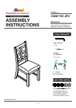 Furniture of America Auletta CM3417SC-2PK Assembly Instructions Manual preview