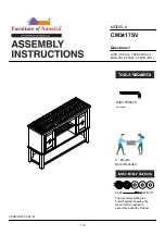 Furniture of America Auletta CM3417SV Assembly Instructions Manual preview