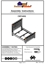 Furniture of America Avantgarde CM7448CK Assembly Instructions Manual preview