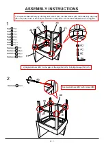 Preview for 6 page of Furniture of America Bahamas CM3427PC-C Assembly Instructions Manual