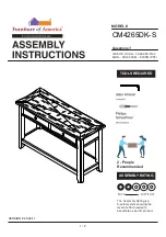 Preview for 1 page of Furniture of America Baldwin CM4265DK-S Assembly Instructions Manual