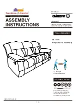 Furniture of America Barbado CM6827SF Assembly Instructions Manual предпросмотр