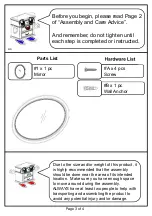 Preview for 3 page of Furniture of America Bellagio CM3319M Assembly Instructions