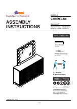 Preview for 1 page of Furniture of America Belleterre CM7518D Assembly Instructions Manual