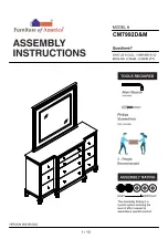 Preview for 1 page of Furniture of America Bellinzona CM7992D&M Assembly Instructions Manual