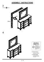 Preview for 9 page of Furniture of America Bellinzona CM7992D&M Assembly Instructions Manual