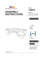 Preview for 1 page of Furniture of America Bethan CM6946 Assembly Instructions Manual