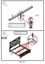 Предварительный просмотр 5 страницы Furniture of America Bianca CM7734CK Assembly Instructions Manual