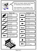 Предварительный просмотр 8 страницы Furniture of America Bianca CM7734CK Assembly Instructions Manual