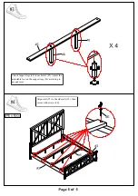 Предварительный просмотр 10 страницы Furniture of America Bianca CM7734CK Assembly Instructions Manual