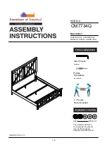 Preview for 1 page of Furniture of America Bianca CM7734Q Assembly Instructions Manual