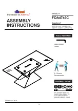 Preview for 1 page of Furniture of America Bima FOA4746C Assembly Instructions Manual