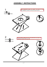 Preview for 6 page of Furniture of America Bima FOA4746C Assembly Instructions Manual