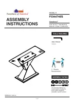 Preview for 1 page of Furniture of America Bima FOA4746S Assembly Instructions Manual