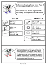 Preview for 4 page of Furniture of America Bisbee CM7607M Assembly Instructions