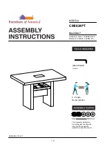 Preview for 1 page of Furniture of America Bonneville CM3824PT Assembly Instructions Manual