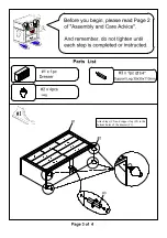 Preview for 3 page of Furniture of America Brachium CM7977D Assembly Instructions